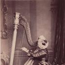 Miss Fagg and her harp